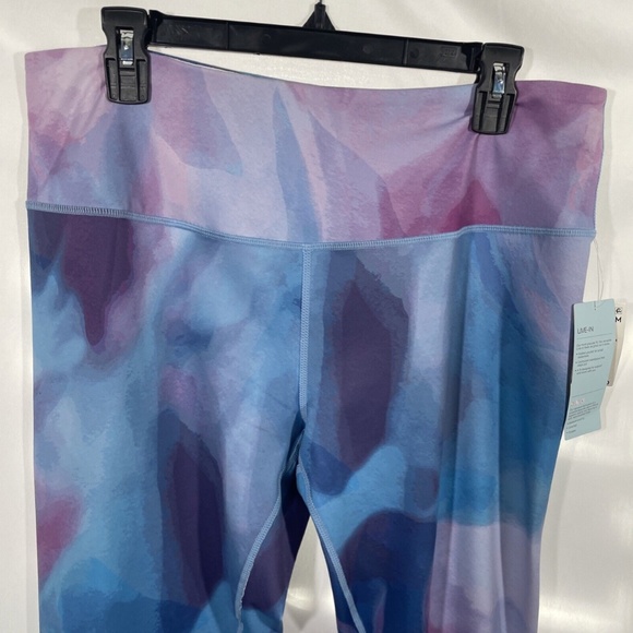NWT Zella [ XL‎ ] Live In High Waist Ankle Leggings in Purple Mult Swan - Picture 7 of 12